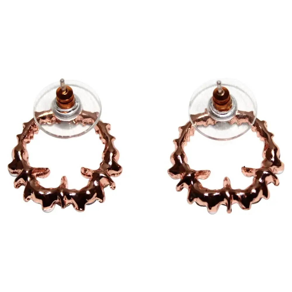 Gold CZ Pastel Summer Stud Earrings NWT
